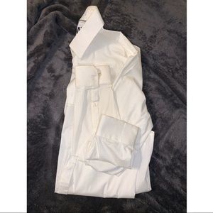 Express men white dress shirt